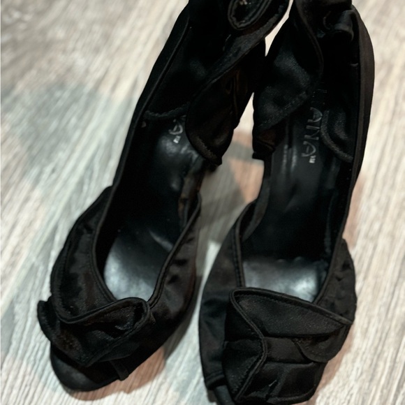 Women black 6” pencil heel stillo sandal - Picture 2 of 2